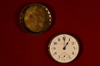 Seth Thomas Grade 159 Pocket Watch - Movement Only In Oem Brass Box