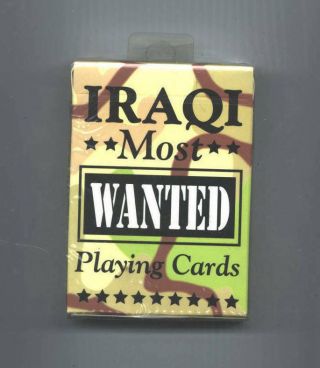 Desert Storm Iraqi Most Wanted Playing Cards Deck –