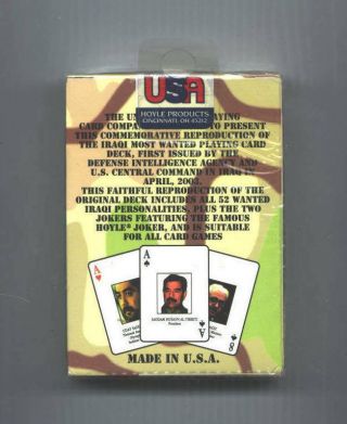 DESERT STORM IRAQI MOST WANTED PLAYING CARDS DECK – 2