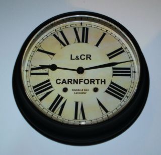 Lancaster And Carlisle Railway Styled Waiting Room Clock,  Carnforth Station