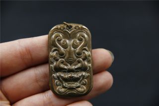 China Old Bronze Dragon Lucky Baby Pendant Get Rid Of Bad Luck