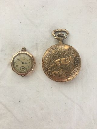 Vintage Legant Pocket Watch And A Small Elgin