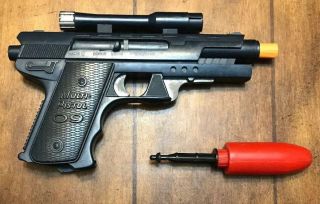Vtg Topper Deluxe Reading Multi Pistol 09 Secret Agent Gun Spy Toy W/ Rocket