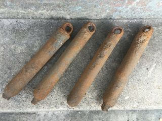 Four Antique Vintage Window Sash Weights Salvaged Architectural