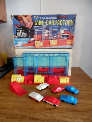 1960s Mini Car Factory Child Guidance Motorized {works} Assembly Line Toy Rare