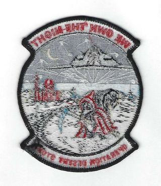 OLD SKUNK OPERATION DESERT STORM WE OWN THE NIGHT F - 117A AIRCRAFT PATCH 2