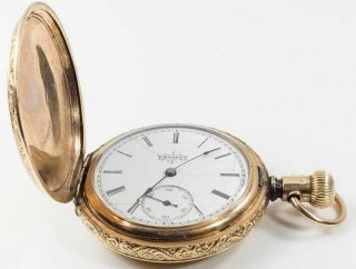 Antique 1894 Elgin Double Keystone Gold Filled Pocket Watch - 58.  4 Grams