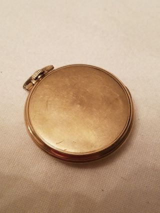 Elgin Swiss Unadjusted Pocket watch 10k gold plate 4