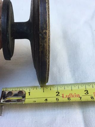 Vintage Solid Brass Greek / Roman themed door knob / pull handle 6