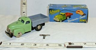 Schuco Of Germany Varianto Lasto 3042 Truck Tin Wind Up Toy Boxed