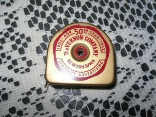 Tape Measure Be 1902 To 1952 50th Year The Vernon Co.  Greg Stone Ft.  Worth Tx