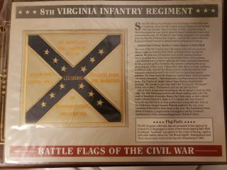 8th Virginia Infantry Regiment Battle Flags Of The Civil War Patch