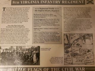 8TH VIRGINIA INFANTRY REGIMENT BATTLE FLAGS OF THE CIVIL WAR PATCH 2