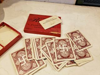 1912 The Game Roodles Plus Rare Joker Antique Good Luck Card Game 7