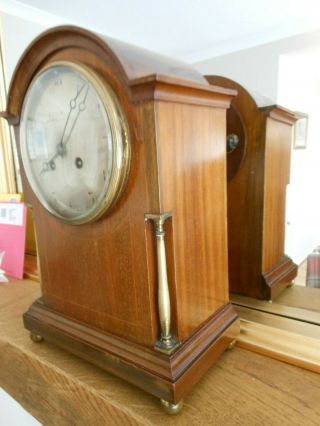 Antique French Japy Freres Solid Mahogany Mantle Clock Circa 1890 2