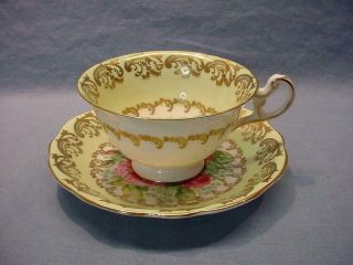 3 English Teacups & Saucers - E.  B.  Foley,  Royal Stafford,  Regency 8