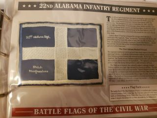 22nd Alabama Infantry Regiment Battle Flags Of The Civil War Patch