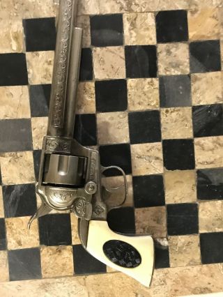 Vintage Hubley MARSHAL Toy Cap Gun / 10 1/2 