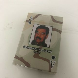 Saddam Hussein Al - Tikriti Iraq War Playing Cards