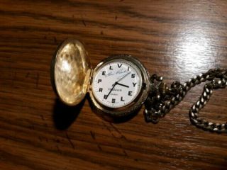 Rare vintage Elvis Presley love me tender musical pocket Watch 3