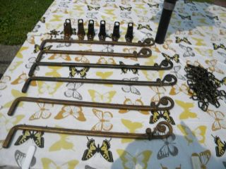 Vintage Swing Arm Curtain Rods (set Of 6)