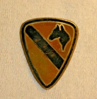 Vietnam Era First Cavalry Tin Badge