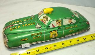 Marx Dick Tracy Squad Car No.  1,  Light Green Version (13)