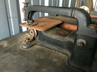 Antique Wheeler & Wilson No.  4 Flat Belt - Curved Needle Sewing Machine -