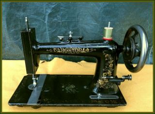 Rare Unique Antique - Boston - Lock Stitch Sewing Machine