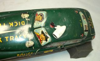 Marx Dick Tracy squad car no.  1,  tin windup 11 in.  (7) 5