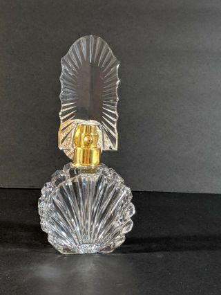 Antique Devilbiss Cut Glass Perfume Atomizer Made In Czech