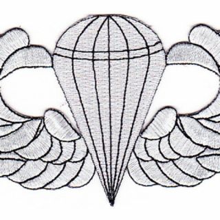 Airborne Basic Jump Wings Badge Patch 2
