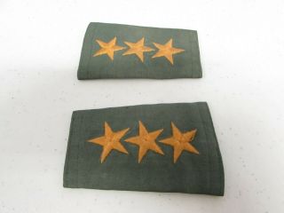 Desert Storm Iraqi Army Captain Early War Type Slip On Shoulder Boards.