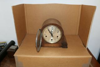 Enfield Vintage Admiral Hat Mantel Clock with Pendulum and Key 3