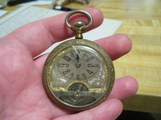 Antique Chateau Cadillac Swiss Movement Pocket Watch