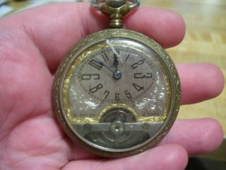 Antique Chateau Cadillac Swiss Movement Pocket Watch 2