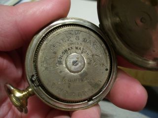 Antique Chateau Cadillac Swiss Movement Pocket Watch 4