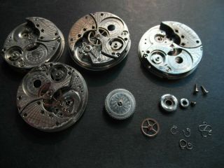 Illinois Watch Co.  16 Size Bunn Special Plates And Parts