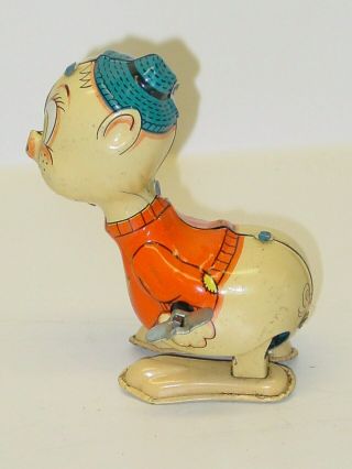 Vintage Marx Japan Tin Hopping Patsy The Pig Toy,  Wind Up 3