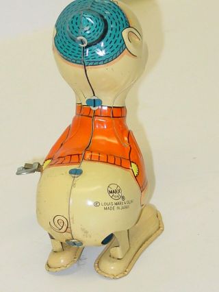 Vintage Marx Japan Tin Hopping Patsy The Pig Toy,  Wind Up 4