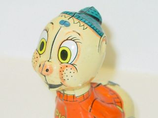 Vintage Marx Japan Tin Hopping Patsy The Pig Toy,  Wind Up 6