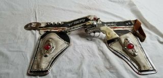 Vintage Kilgore Wyatt Earp Cap Gun With Holster Rare 1950s