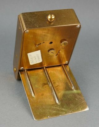 Fine Antique Art Deco LeCoultre Swiss 8 Day Miniature Table Alarm Travel Clock 6