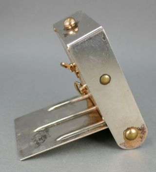 Fine Antique Art Deco LeCoultre Swiss 2 Day Miniature Table Alarm Travel Clock 7