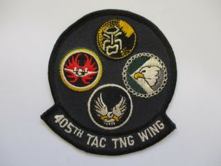 Vintage 405th Tac Tng Wing Tactical Fighter Pilot Squadron Patch