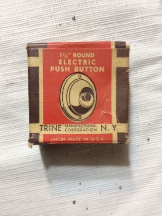 Vintage Trine 1 3/4 " Electric Push Button Door Bell