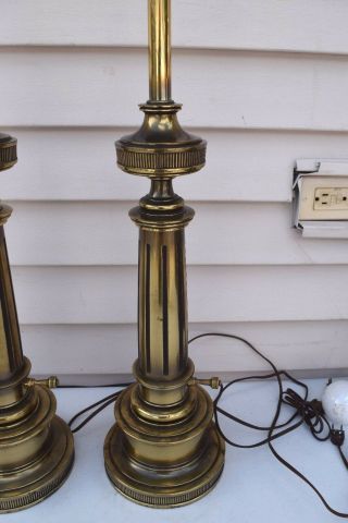 Vintage Pair Stiffel Brass lamps. 3