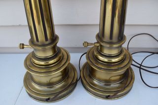 Vintage Pair Stiffel Brass lamps. 7