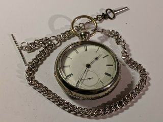 Home Watch Co Boston Thiery Silveroid Case - 18s Gilded Hunter Movement 1880s