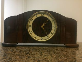 Vintage Art Deco Mantle Clock,  German Or English